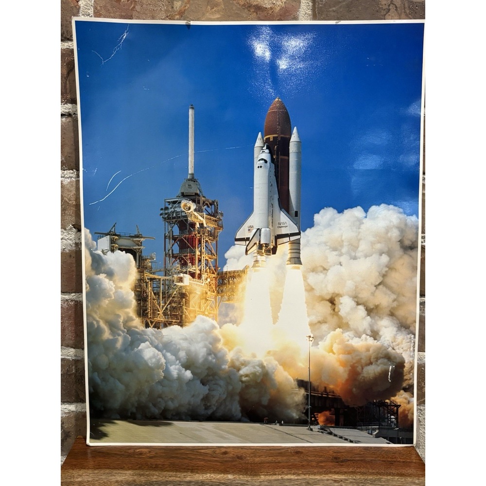 NASA Space Shuttle Challenger Lift-Off Poster Picture Photo 16x20 Collector Item